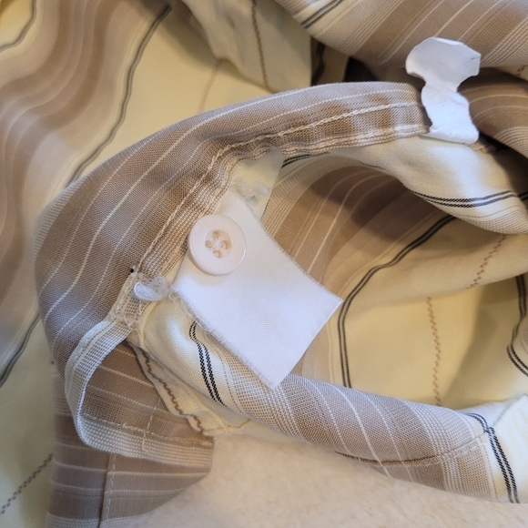 O'Neill Striped Collared Button Down Short Sleeve Shirt Men's Large - Picture 11 of 16